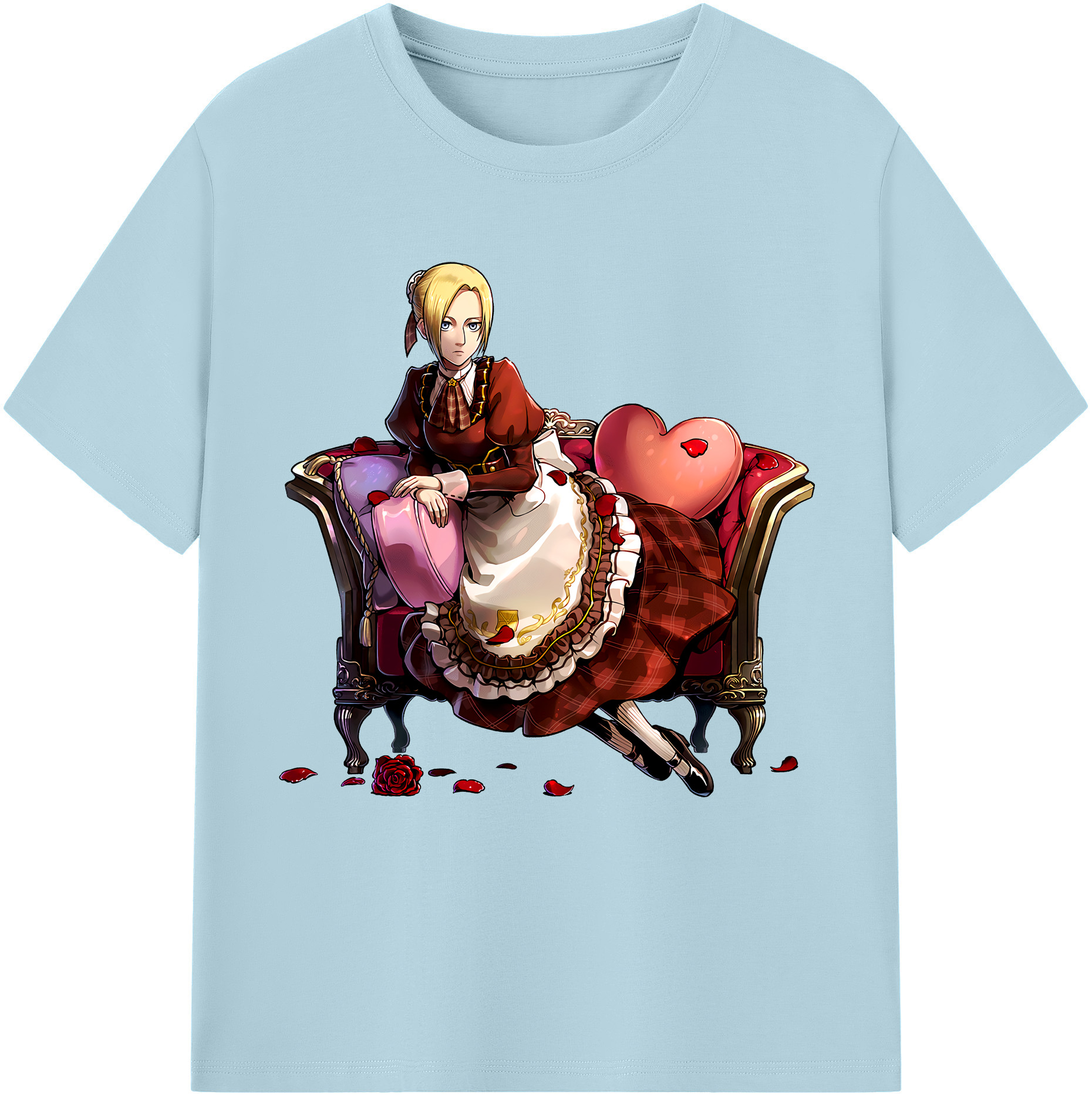 （画像用） 進撃の巨人 アニ・レオンハート Attack on Titan Annie Leonhart 綿100％半袖Tシャツ（フロントプリント）